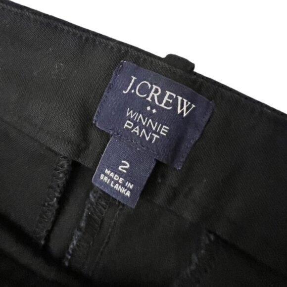 Women’s J. Crew Winnie Pant Size 2 Black Stretch Crop Ankle Office Career Wear - Picture 3 of 9
